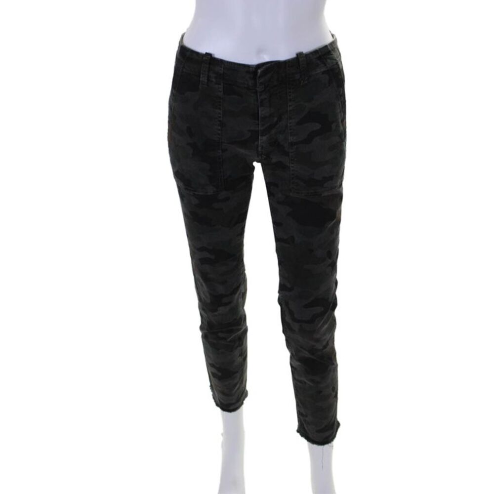 Nili Lotan Womens Camouflage Print Skinny Leg Pants Multi Colored Size 0
